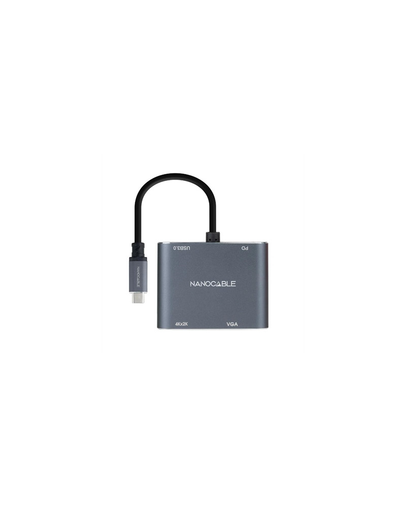 Nanocable Converosr USB-C a HDMI/VGA/USB3.0/PD