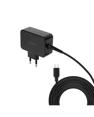 Tooq Cargador portatil GAN USB-C PD 65W Negro