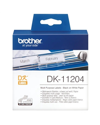 Brother Etiquetas DK11204 Multiuso 17x54 mm 400 ud