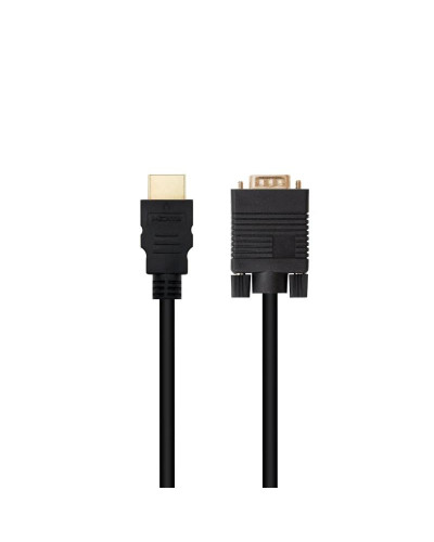 Nanocable Conversor HDMI a VGA M-M, 1.8 m Negro