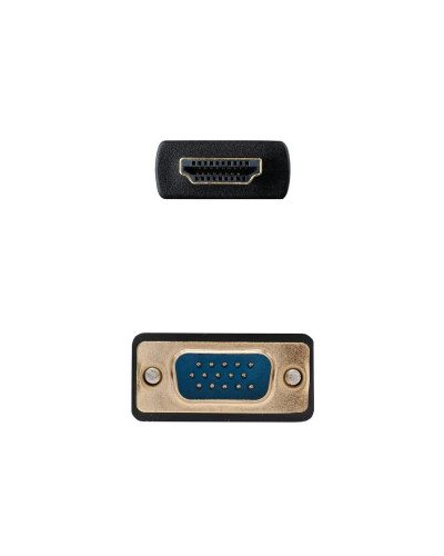 Nanocable Conversor HDMI a VGA M-M, 1.8 m Negro