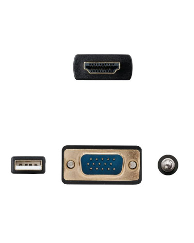 Nanocable Conversor HDMI a VGA-Jack-UBS, 1.8 m