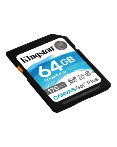 Kingston Canvas Go! Plus SD 64GB class 10 U3 V30