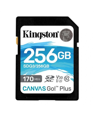 Kingston Canvas Go! Plus SD 256GB class 10 U3 V30