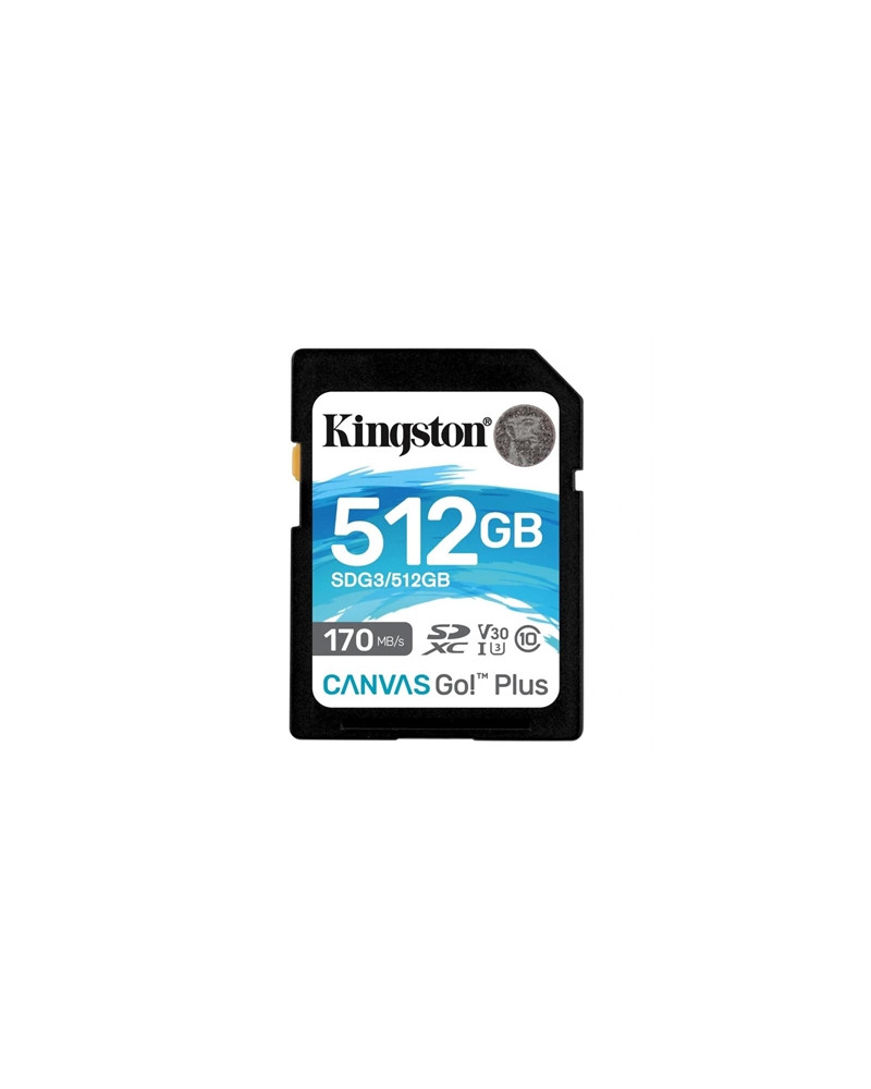 Kingston Canvas Go! Plus SD 512GB class 10 U3 V30