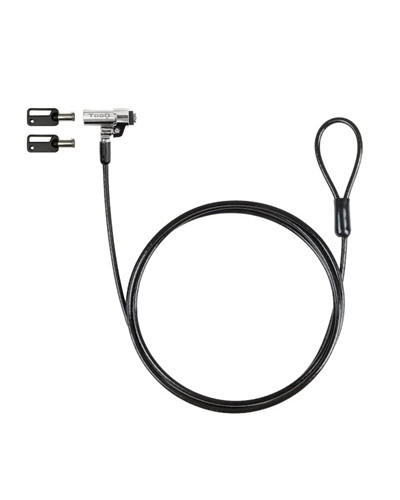 Tooq Cable seguridad T-Nano con llave 1.5m