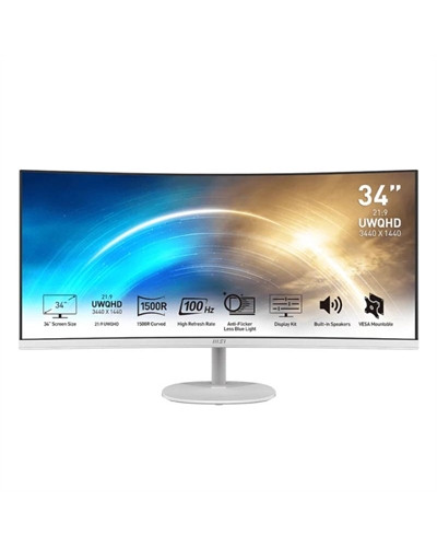 MSI MP341CQW Monitor34" UWQHD VGA HDMI MM curv