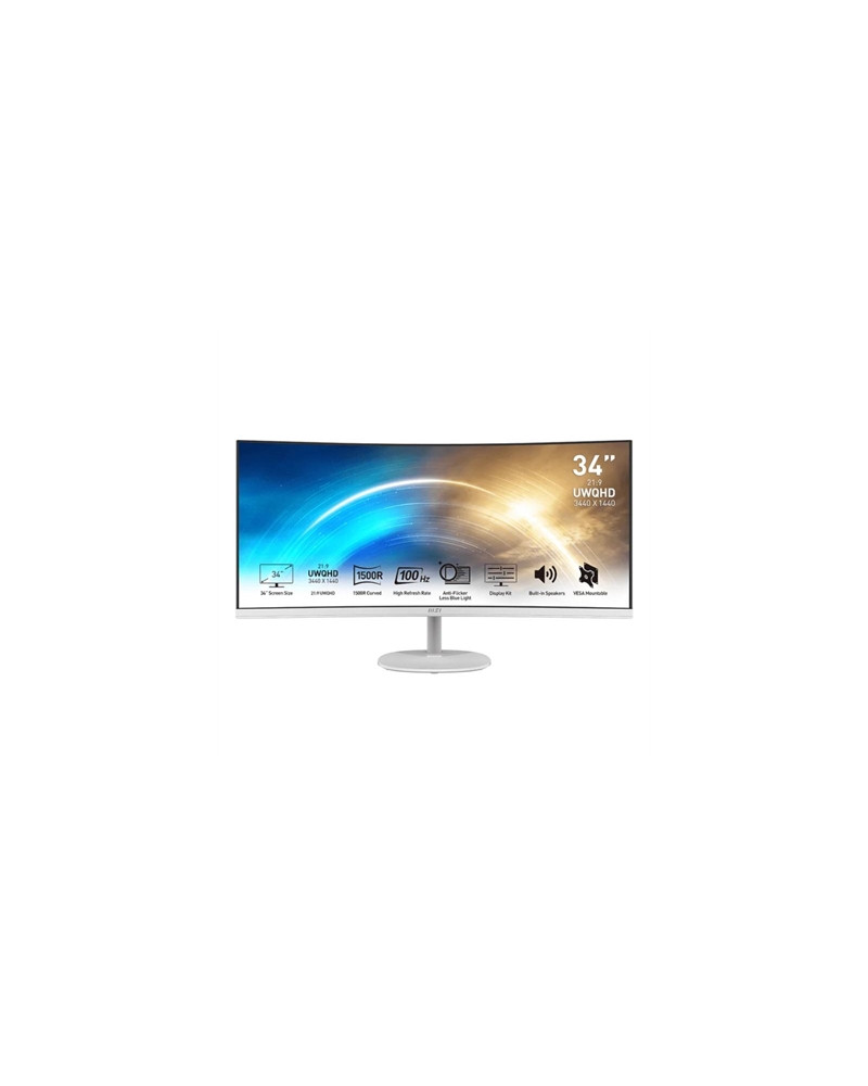 MSI MP341CQW Monitor34" UWQHD VGA HDMI MM curv