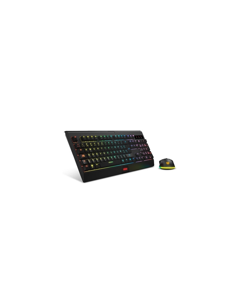 KROM KABALA  | Kit Teclado y Ratón Wireless RGB SP