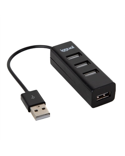iggual Hub USB 2.0 x 4 puertos HUB-A-4p