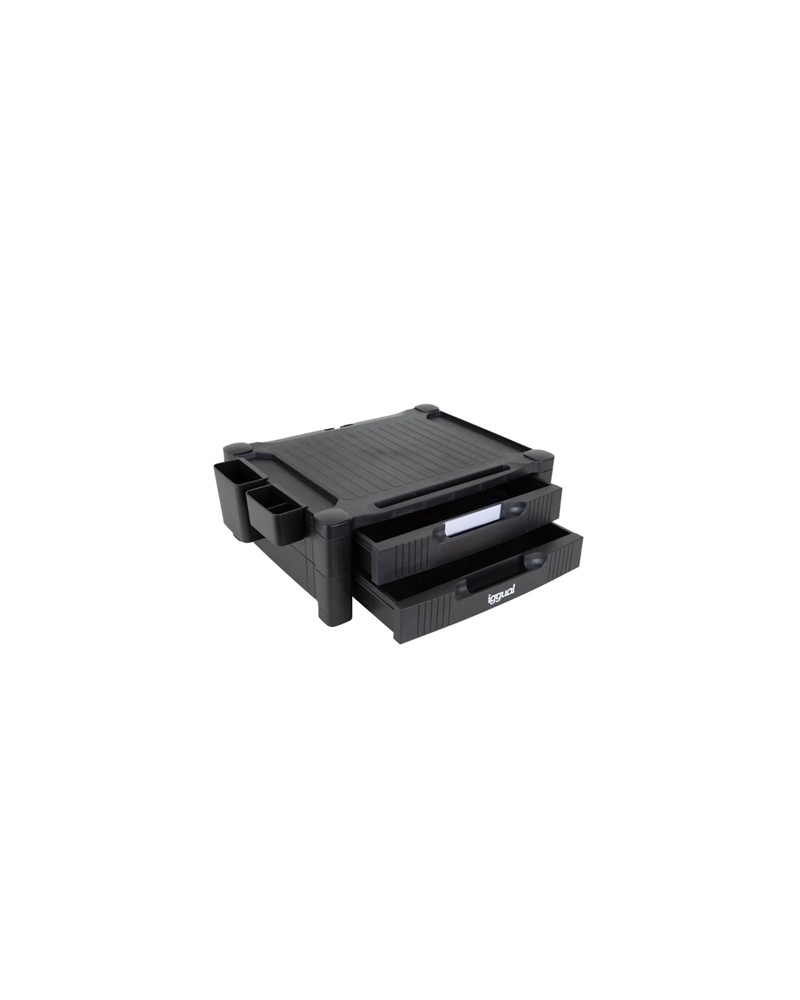 iggual EM2C Elevador monitor 2 cajones negro