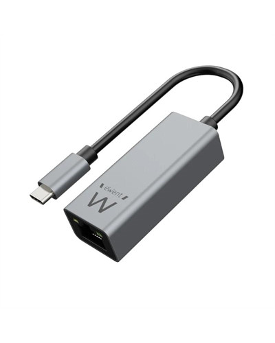 EWENT ADAPTADOR DE RED GIGABIT USB-C ALUMINIO