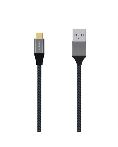 Aisens Cable USB 3.1 Gen2 Alu 3A CM-AM Gris 2.0M