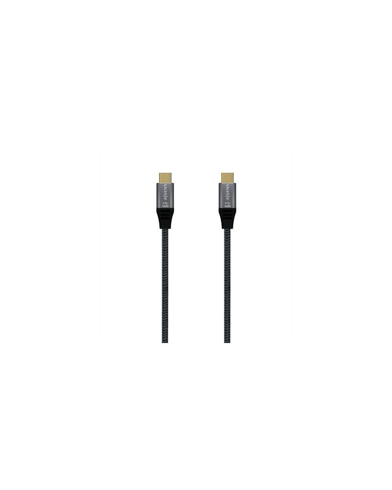 Aisens Cable USB3.2 Gen2X2 5A E-Mark CM-CM Gris 2M