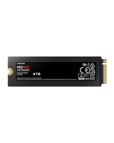 Samsung 990 PRO HeatSink SSD 4TB PCIe 4.0 NVMe M.2