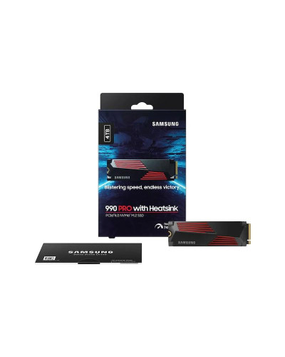 Samsung 990 PRO HeatSink SSD 4TB PCIe 4.0 NVMe M.2