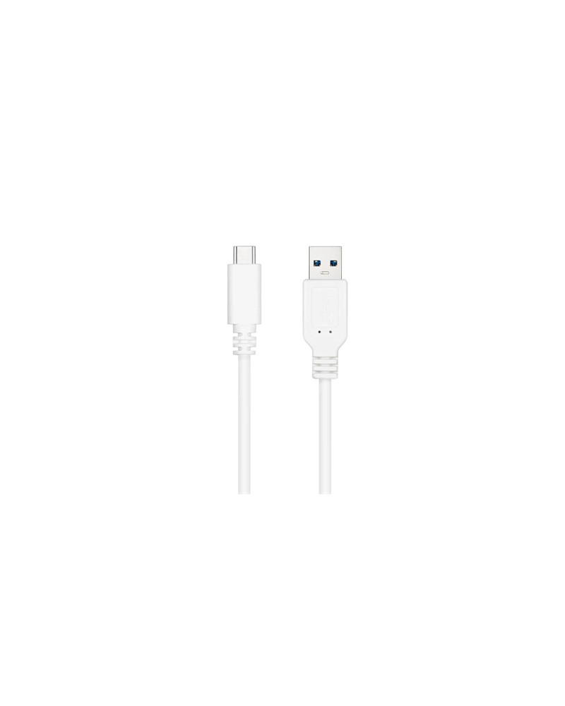 Nanocable Cable USB 3.1 Gen2 USB-C/A 0,5 M Blanco