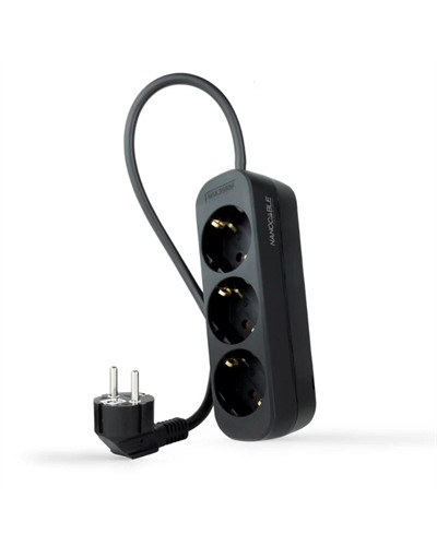 Nanocable Regleta de Enchufes 4 Tomas 1.4 m Negro