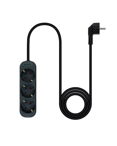 Nanocable Regleta de Enchufes 4 Tomas 1.4 m Negro