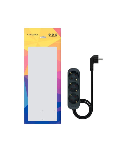 Nanocable Regleta de Enchufes 4 Tomas 1.4 m Negro
