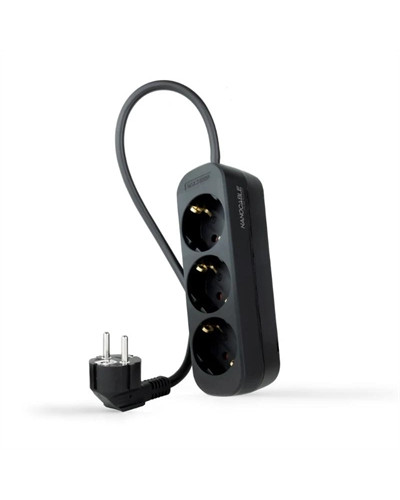 Nanocable Regleta de Enchufes 3 Tomas 1.4 m Negro