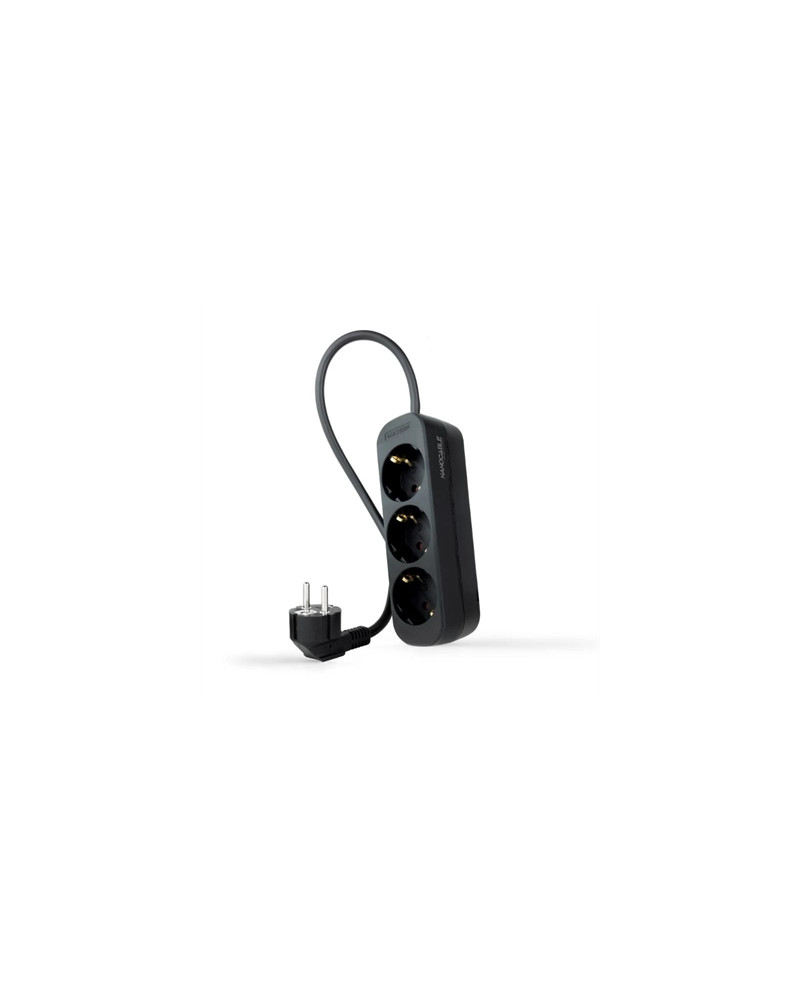 Nanocable Regleta de Enchufes 3 Tomas 1.4 m Negro