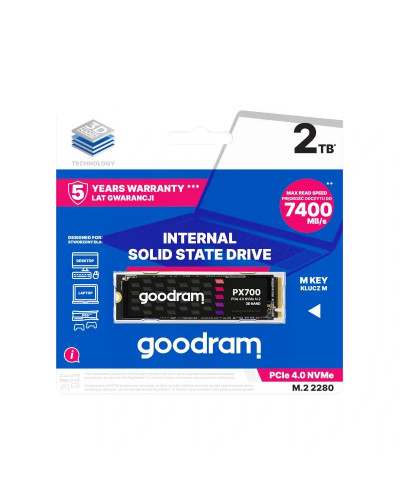 Goodram PX700 SSD 2TB PCIe NVMe Gen 4 X4