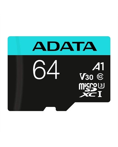 ADATA microSDXC/SDHC UHS-I U3 64GB c/adapt