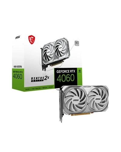 MSI VGA NVIDIA RTX 4060 VENTUS 2X WHITE 8G OC