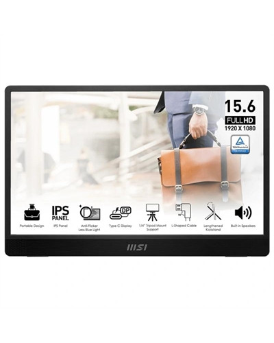 MSI MP161 E2 Monitor15.6"IPS FHD 1ms portátil USBc