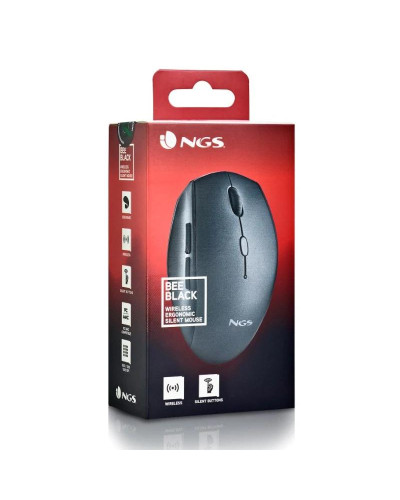 NGS RATON INALAMBRICO CON TECLAS SILENCIOSAS NEGRO
