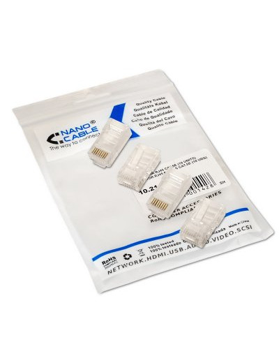Nanocable Conector RJ45 Categoria 5 UTP 100 Und.