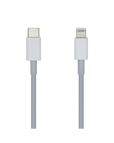 Aisens Cable Lightning-M a USB-C 2.0-M blanco 1.0m