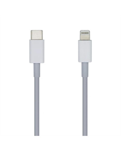 Aisens Cable Lightning-M a USB-C 2.0-M blanco 2.0m