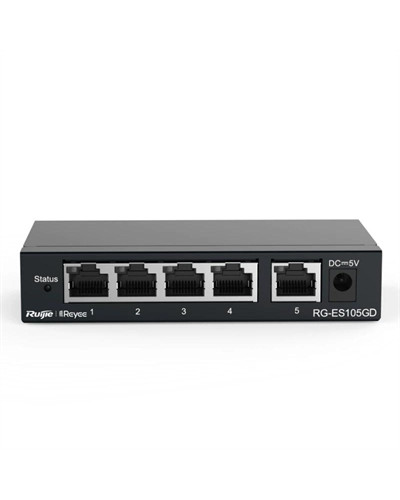 Ruijie Unmanaged Switch 5xGb RJ45 Steel Case