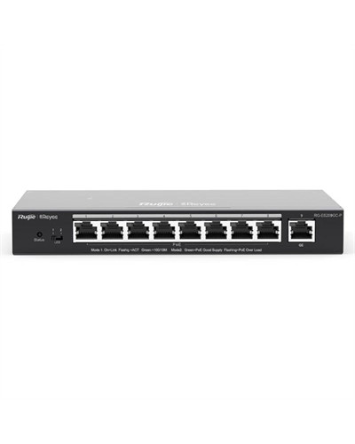 Ruijie Switch 9xGb RJ45 8 PoE/POE+ 120W Steel
