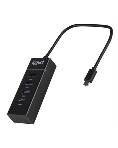 iggual Hub USB 3.0 tipo C x 4 puertos USB-A 3.0