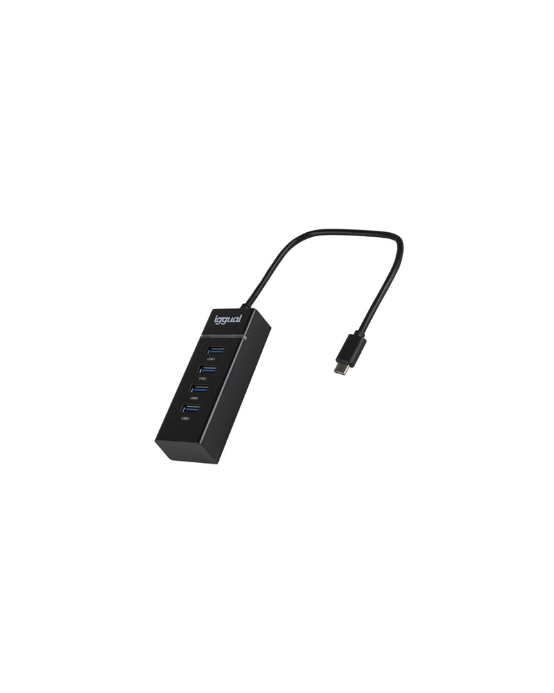 iggual Hub USB 3.0 tipo C x 4 puertos USB-A 3.0