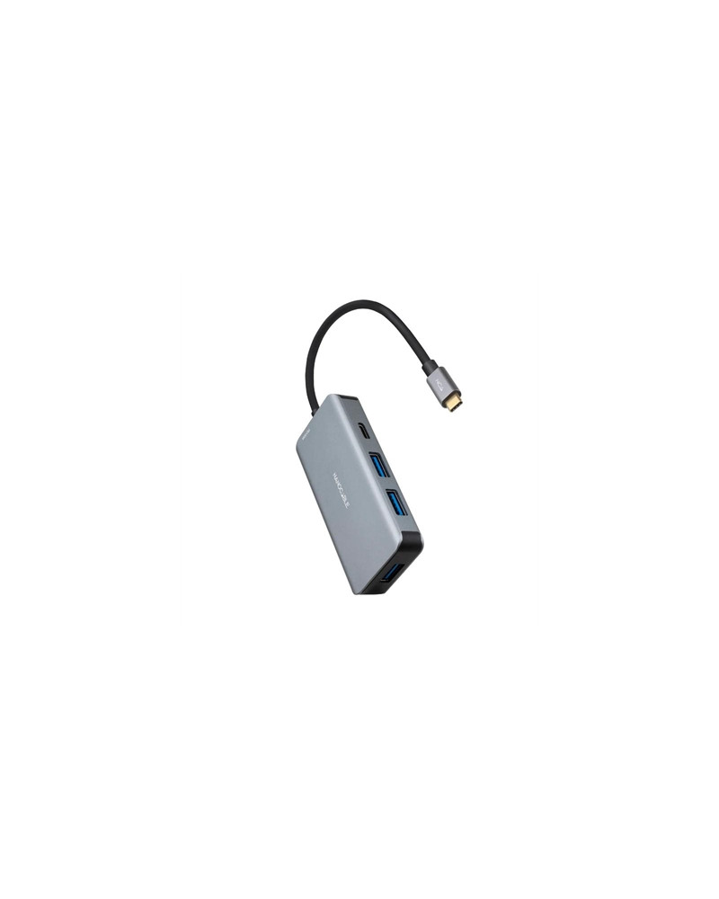 Nanocable Hub USB-C 3xUSB3.0+USB-C+USB-C PD 15cm