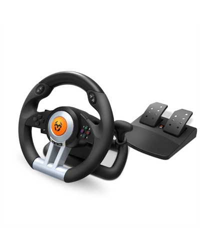 Krom Juego de Volante y pedales K-Wheel Multip.