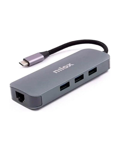 Nilox Hub Type-C 3xUSB 2xHDMI VGA USB-C RJ45