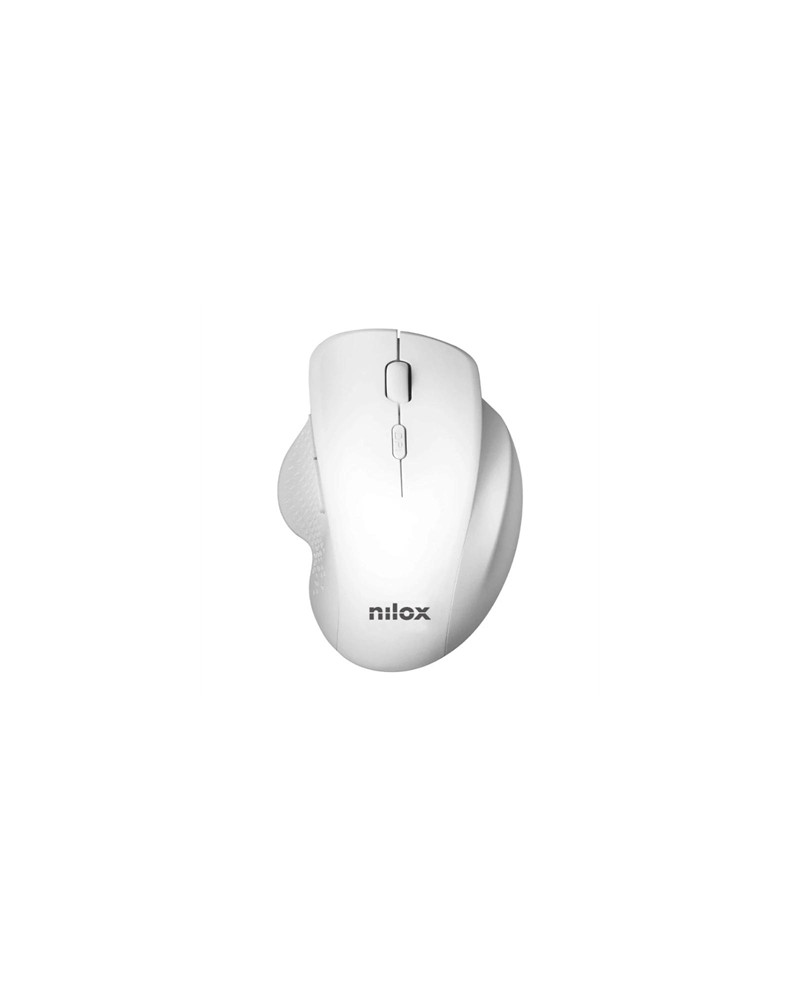 Nilox Ratón Wireless 3200 DPI, 2.4G, Blanco