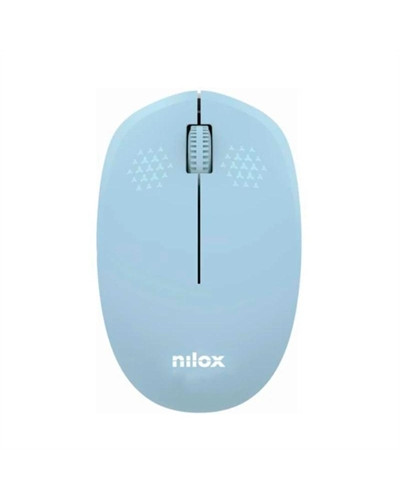 Nilox Ratón Wireless, 1000 DPI, 3 botones, Azul