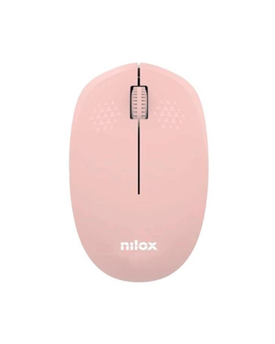 Nilox Ratón Wireless, 1000 DPI, 3 botones, Rosa