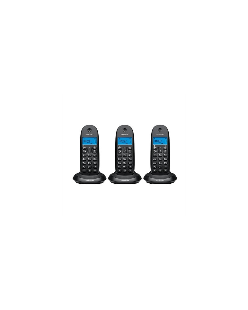 MOTOROLA C1003 CB+ Telefono DECT Negro Trio
