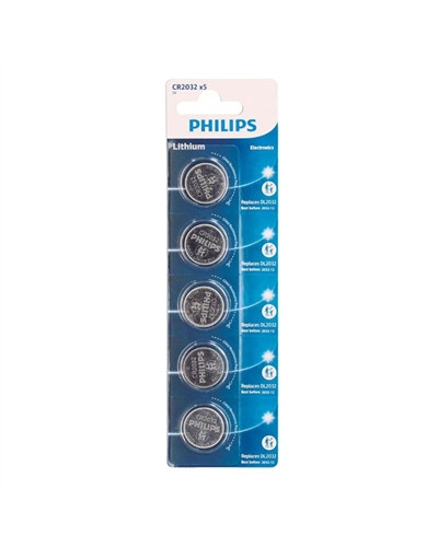 Philips Pila Boton Litio CR2032 3v Blister*5