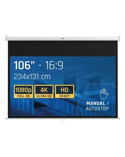 iggual Pantalla manual 16:9 106" 234x131 cm