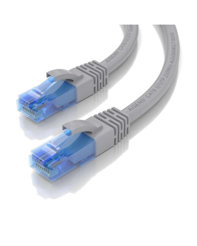 Aisens Cable RJ45 Cat.6 UTP AWG26 CCA Gris 0.5M