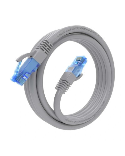 Aisens Cable RJ45 Cat.6 UTP AWG26 CCA Gris 3.0M