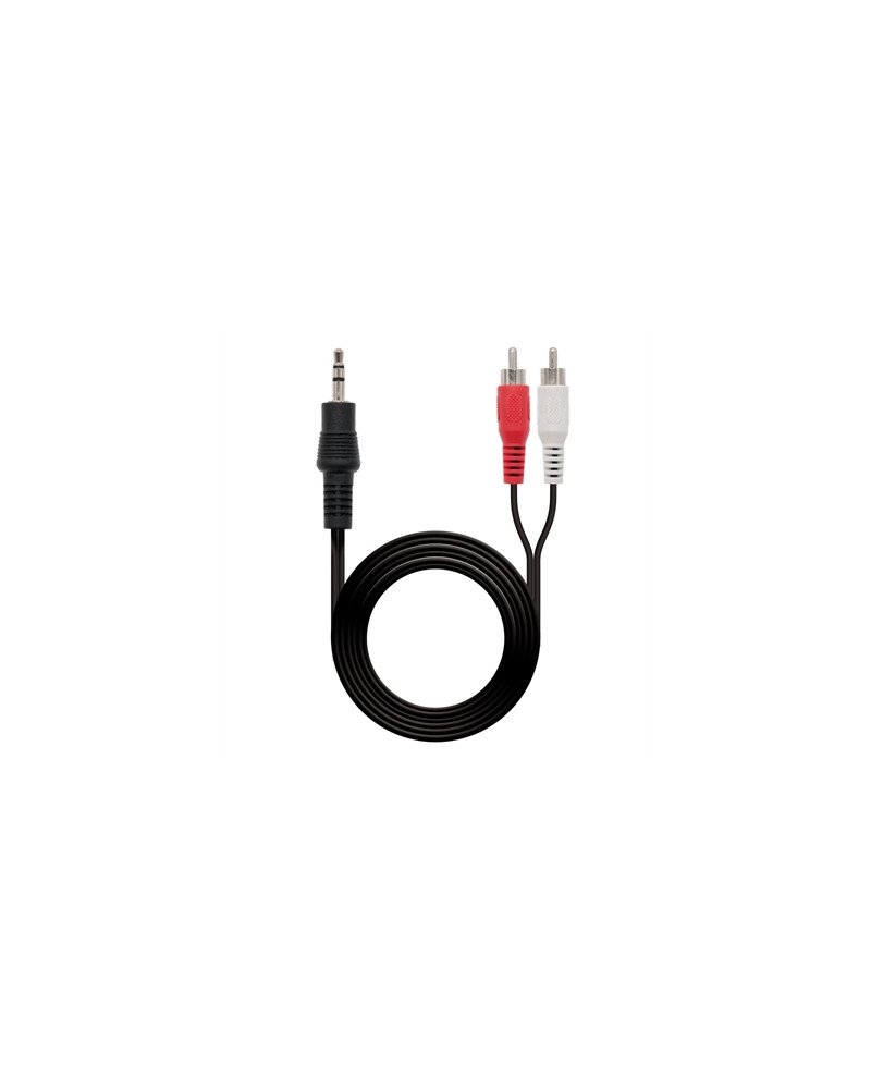 Nanocable Cable Audio, Jack 3.5/M-2xRCA/M 1,5 M